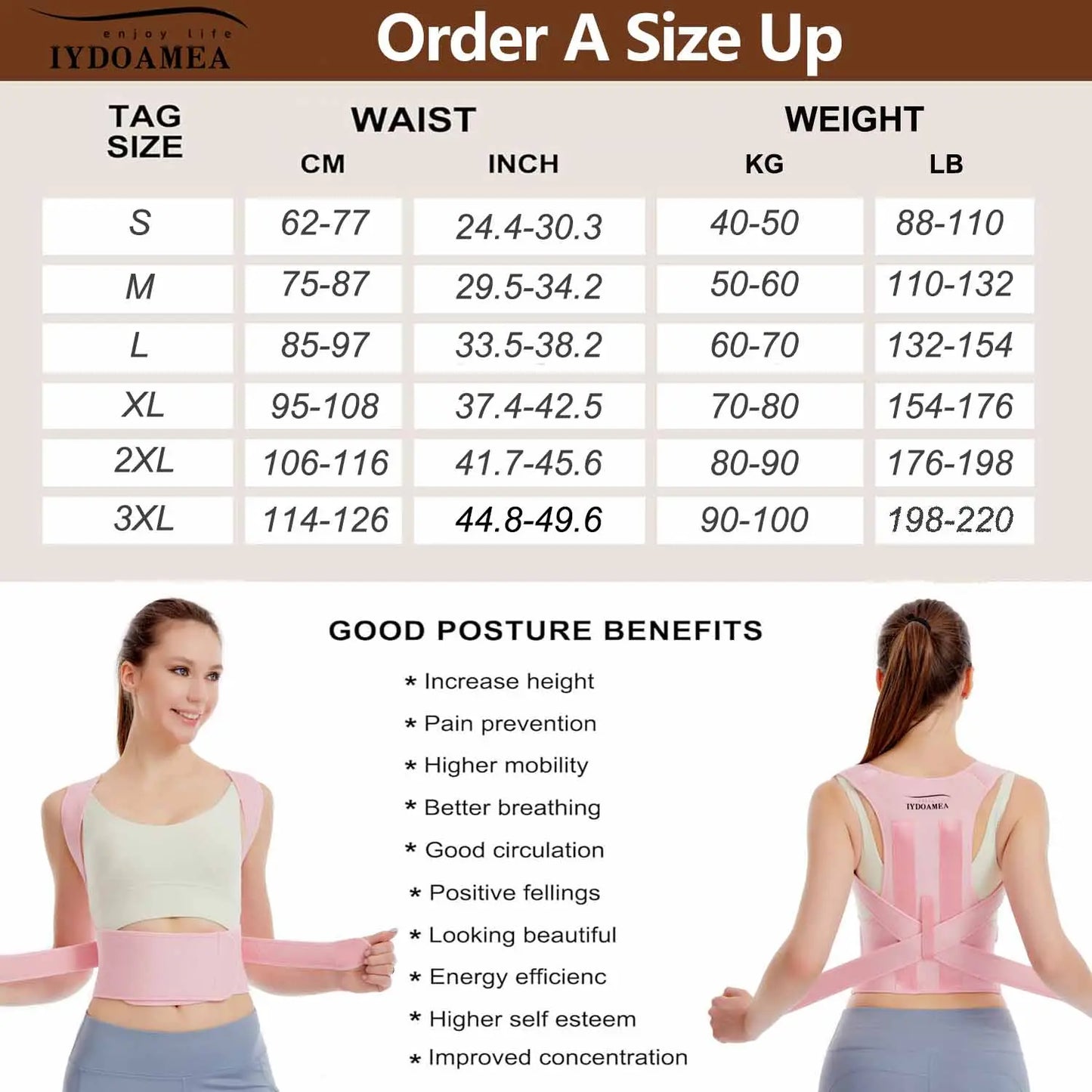 StandProud Adjustable Posture Correction - Ultimate Back and Shoulder Support