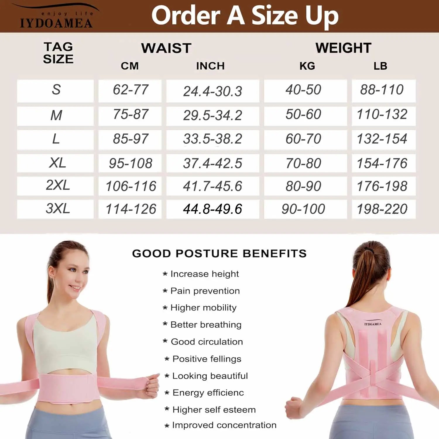 StandProud Adjustable Posture Correction - Ultimate Back and Shoulder Support