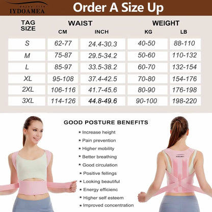 StandProud Adjustable Posture Correction - Ultimate Back and Shoulder Support